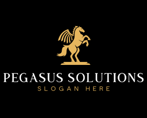 Pegasus Horse Equestrian logo design