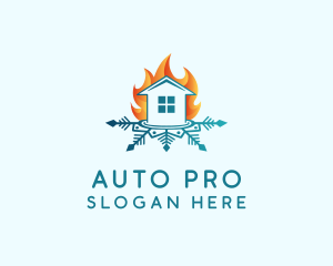 House Fire Snow Logo