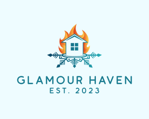 House Fire Snow logo