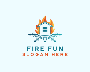 House Fire Snow logo