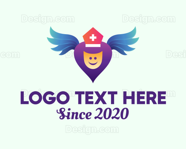 Medical Healthcare Angel Logo