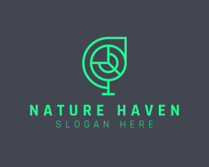 Nature Globe Radar  logo design