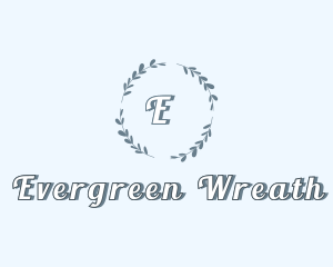 Beauty Spa Organic Wreath logo design