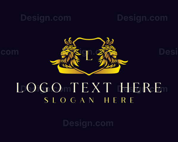 Elegant Lion Crest Logo