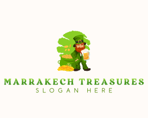 Leprechaun Beer Folklore logo design