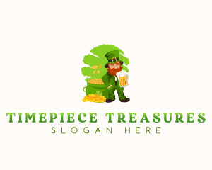 Leprechaun Beer Folklore logo design