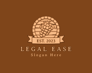 Wine Wood Barrel  logo