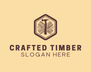 Hammer Plank Carpentry logo design