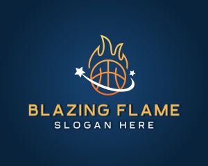 Fiery Sports Basketball logo design