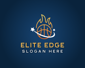 Fiery Sports Basketball logo design