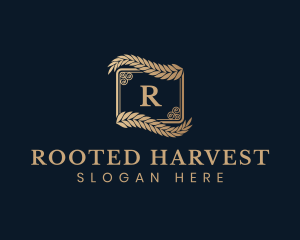 Premium Wheat Crest logo design