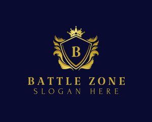 Premium Shield Crown logo design