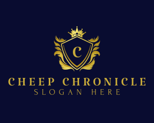 Premium Shield Crown logo design