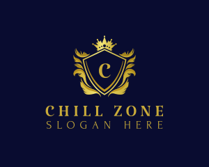 Premium Shield Crown logo design