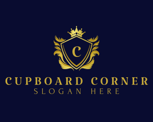 Premium Shield Crown logo design