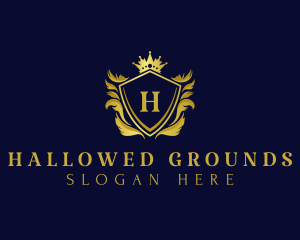 Premium Shield Crown logo design