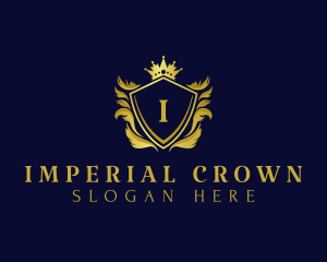 Premium Shield Crown logo design