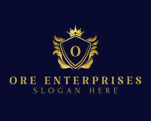 Premium Shield Crown logo design