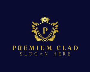 Premium Shield Crown logo design