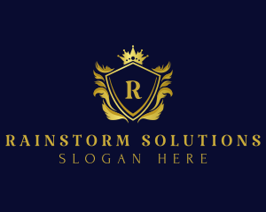 Premium Shield Crown logo design