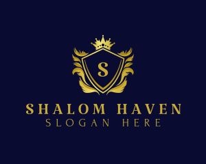 Premium Shield Crown logo design