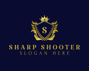 Premium Shield Crown logo design