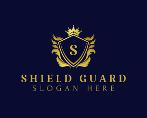 Premium Shield Crown logo design