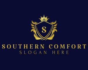 Premium Shield Crown logo design