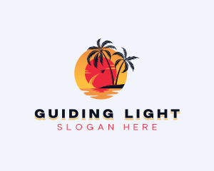 Beach Island Travel logo design