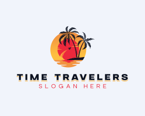 Beach Island Travel logo design