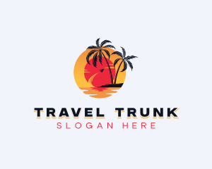 Beach Island Travel logo design