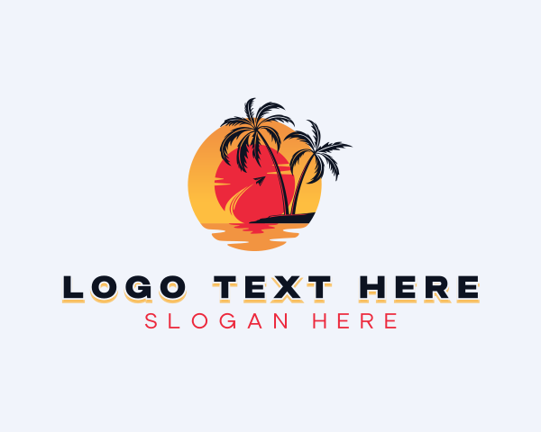 Palm Trees logo example 3