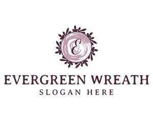 Wedding Event Wreath logo design