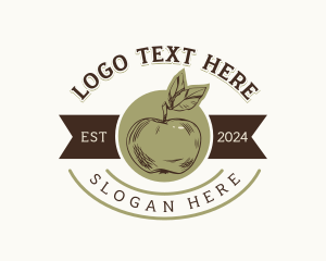 Natural Apple Fruit logo