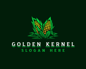 Organic Corn Agriculture logo design