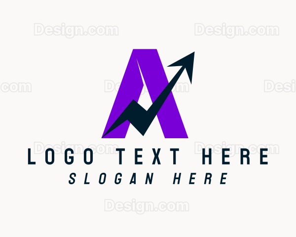 Abstract Arrow Letter Logo