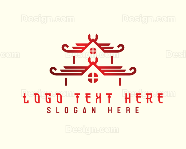 Traditional Roofing Asian Logo