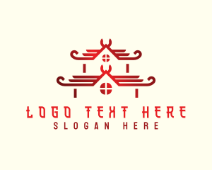 Traditional Roofing Asian Logo