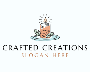 Scented Candle Wax logo design