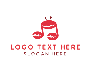Musical Note Crab logo