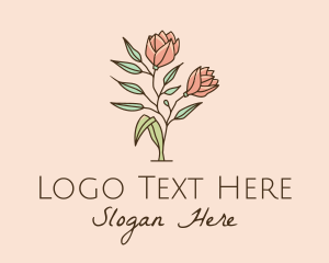 Natural Rose Flowers  logo