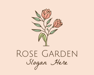 Natural Rose Flowers  logo