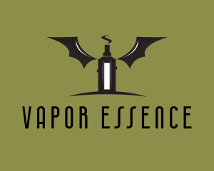 Vape Bat Wings  logo design