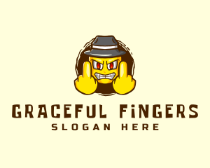 Mafia Profanity Finger logo design