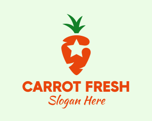 Star Carrot Grower logo design