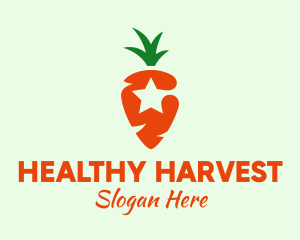 Star Carrot Grower logo design