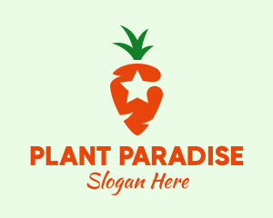 Star Carrot Grower logo design