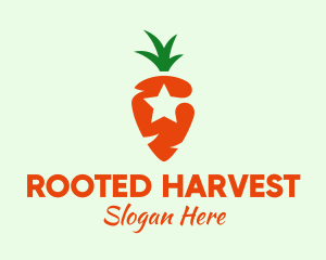 Star Carrot Grower logo design