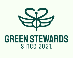 Green Swan Veterinary logo design