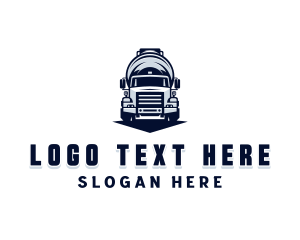 Concrete Mixer Truck Construction logo